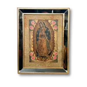 Cuadro Virgen de Guadalupe con marco espejado